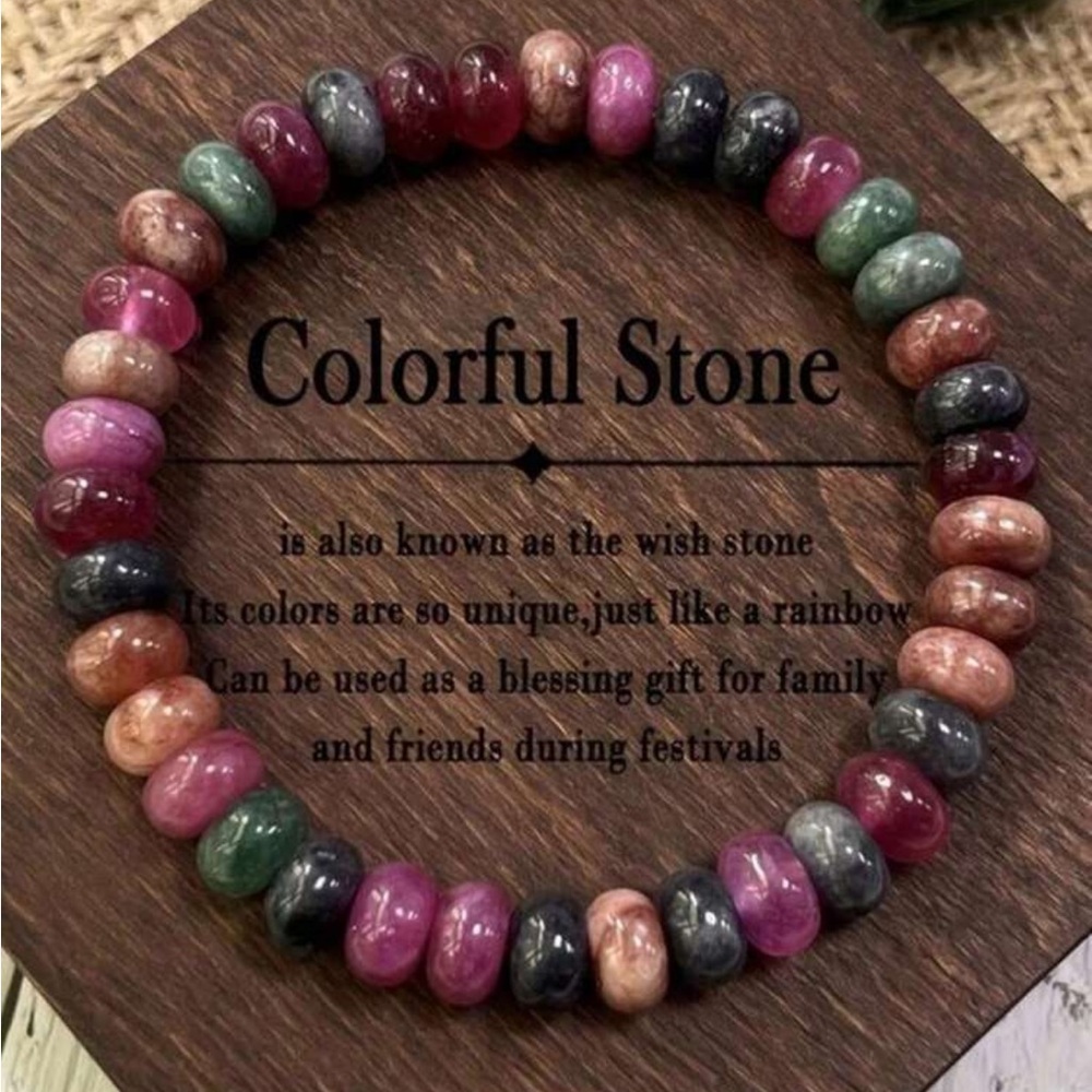 Multicolor Beaded Stretch Bracelet -